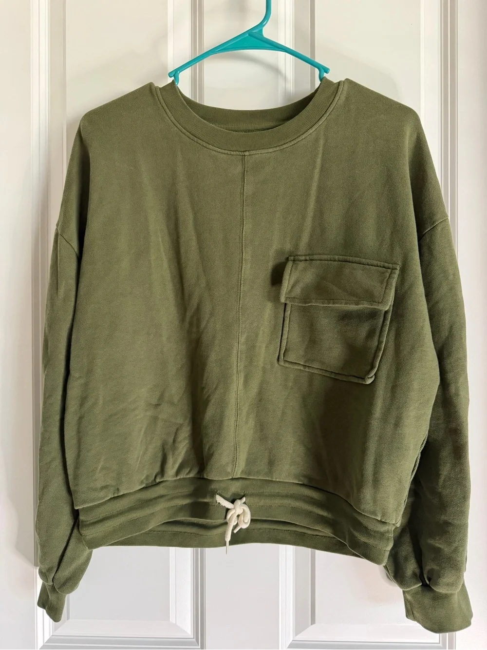J. Crew Olive Crewneck Pullover